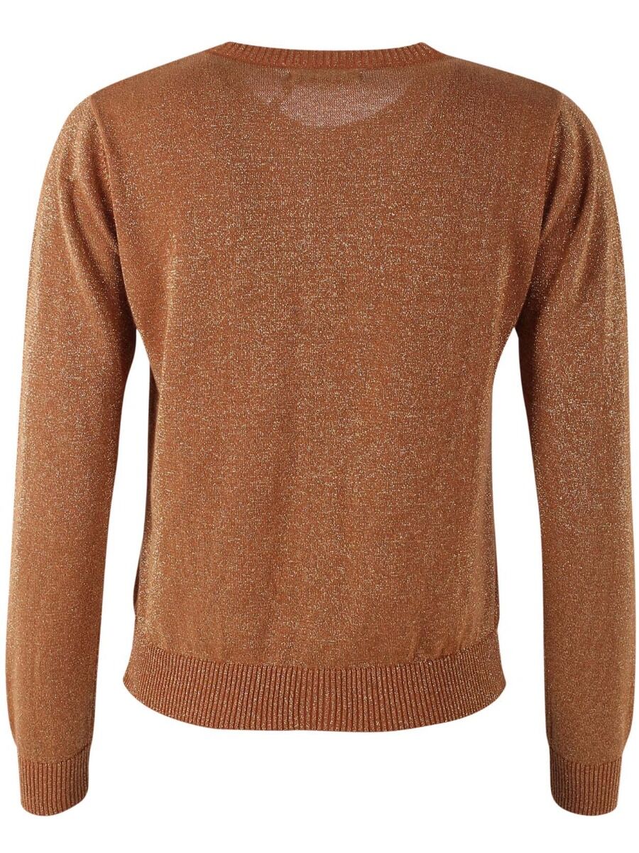 Danesaga Glitter Cardigan Occer w. Gold Glitter