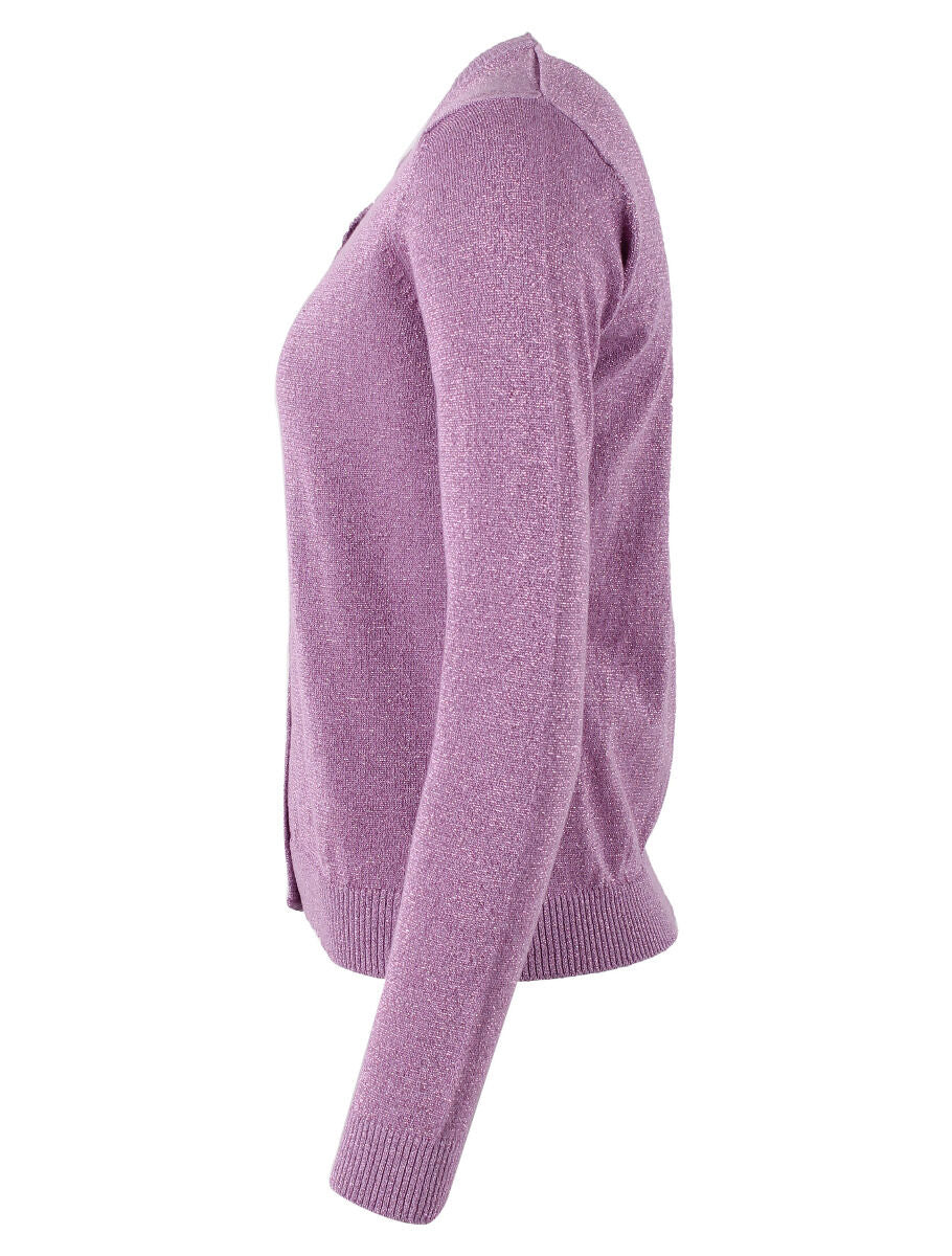 Danesaga Glitter Cardigan Soft Viola Glitter