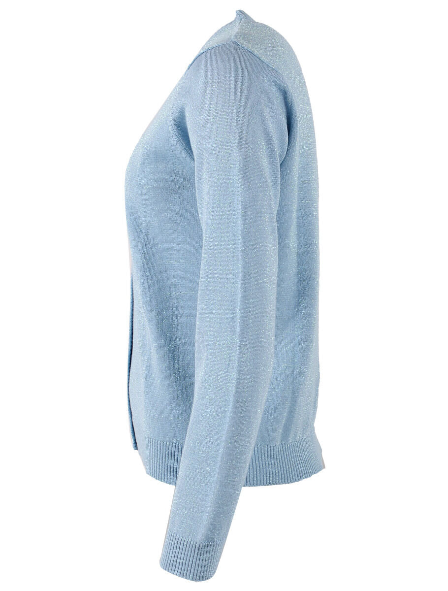 Danesaga Glitter Cardigan Light Blue Glitter