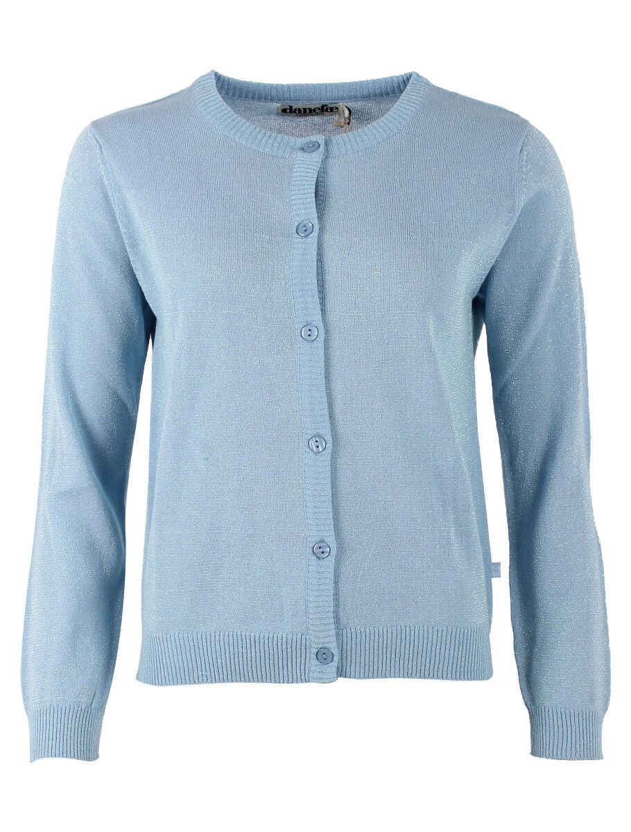Danesaga Glitter Cardigan Light Blue Glitter