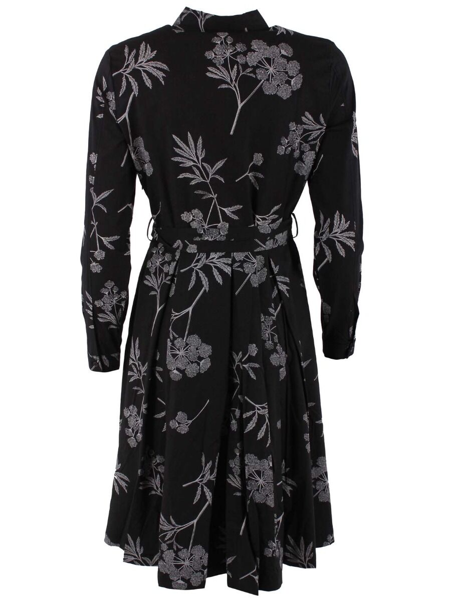 Daneribe Poplin Dress Black/Chalk HEMLOCK