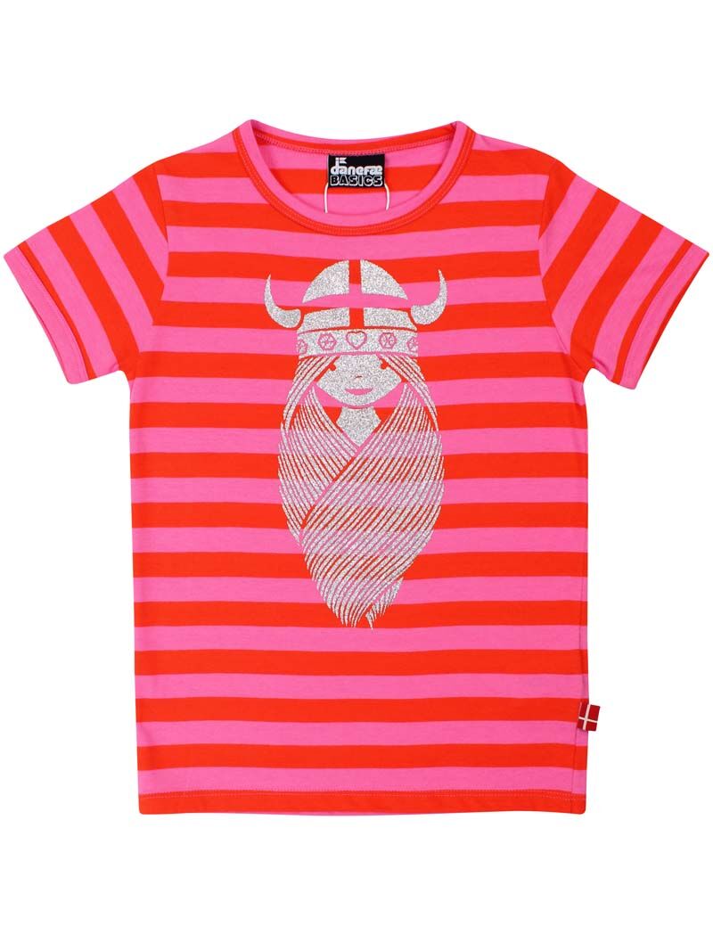 Danebasic SS Bright Red/Super Pink FREJA