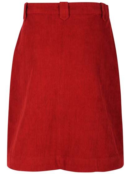 Danemadelaine Cord Skirt Dk Rust