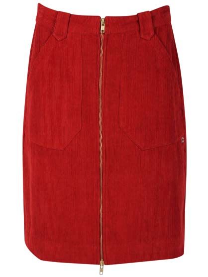 Danemadelaine Cord Skirt Dk Rust