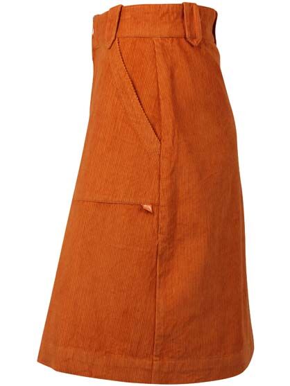 Danemadelaine Cord Skirt Honey