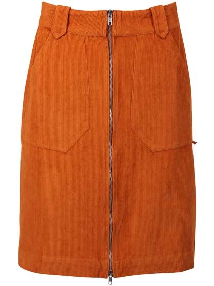 Danemadelaine Cord Skirt Honey