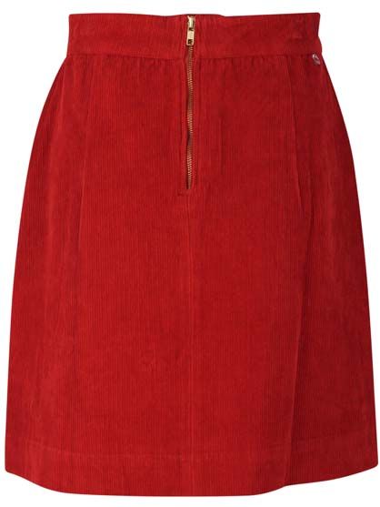 Danelondon Cord Skirt Dk Rust