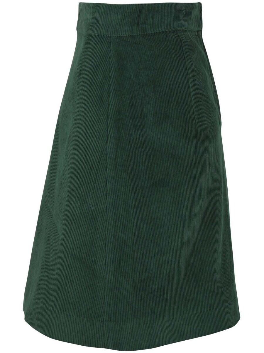 Danelondon Cord Skirt Rover Khaki