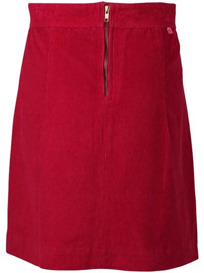 Danelondon Cord Skirt Dark Fuchsia