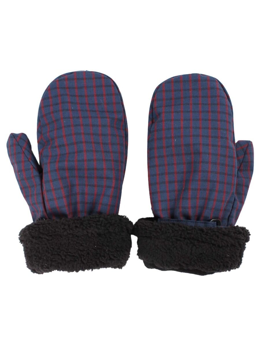 Danehandy Mittens Marine/Black/Redwine