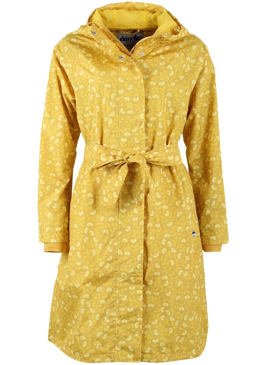Danelisabeth Raincoat Dark Yellow FLEURIE