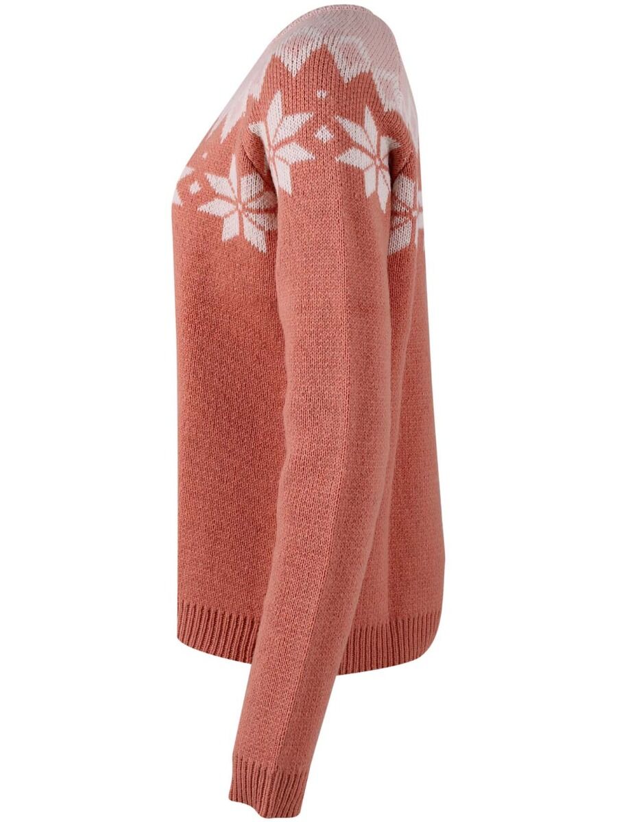 Danehytte Wool Sweater Rose Beige/Offwhite