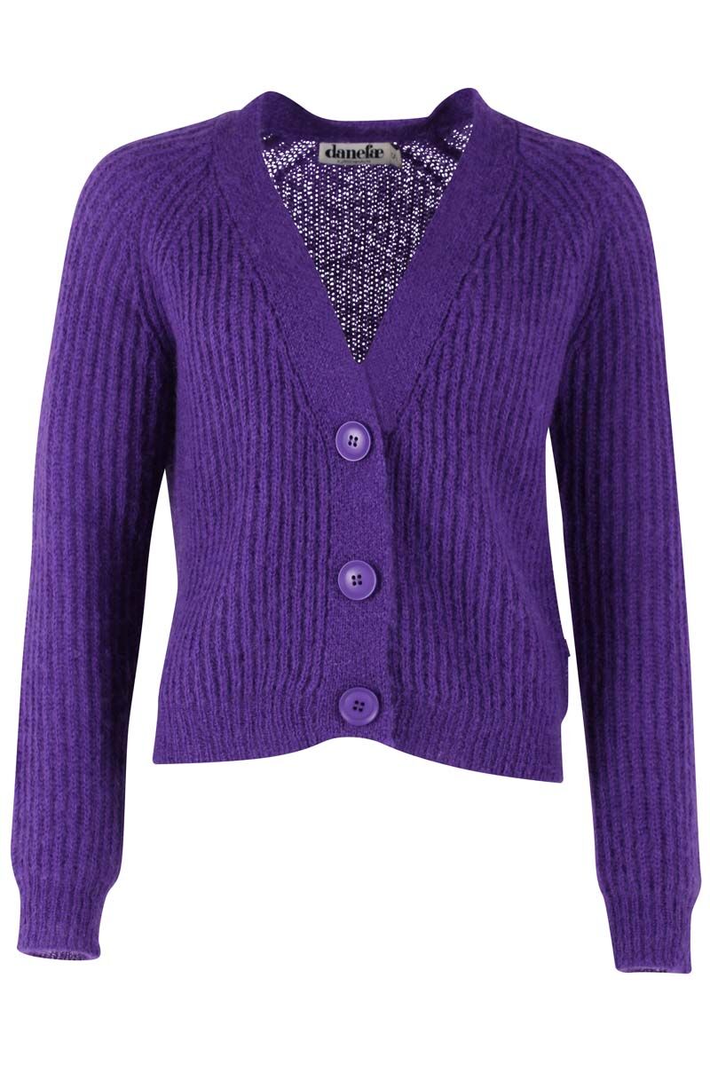 Danadorable Wool Cardigan Purple