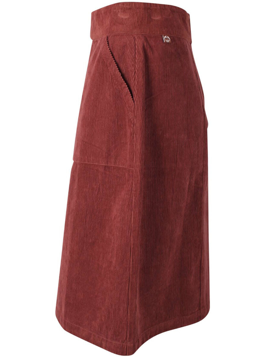 Danemaren Cord Skirt Beige Rose