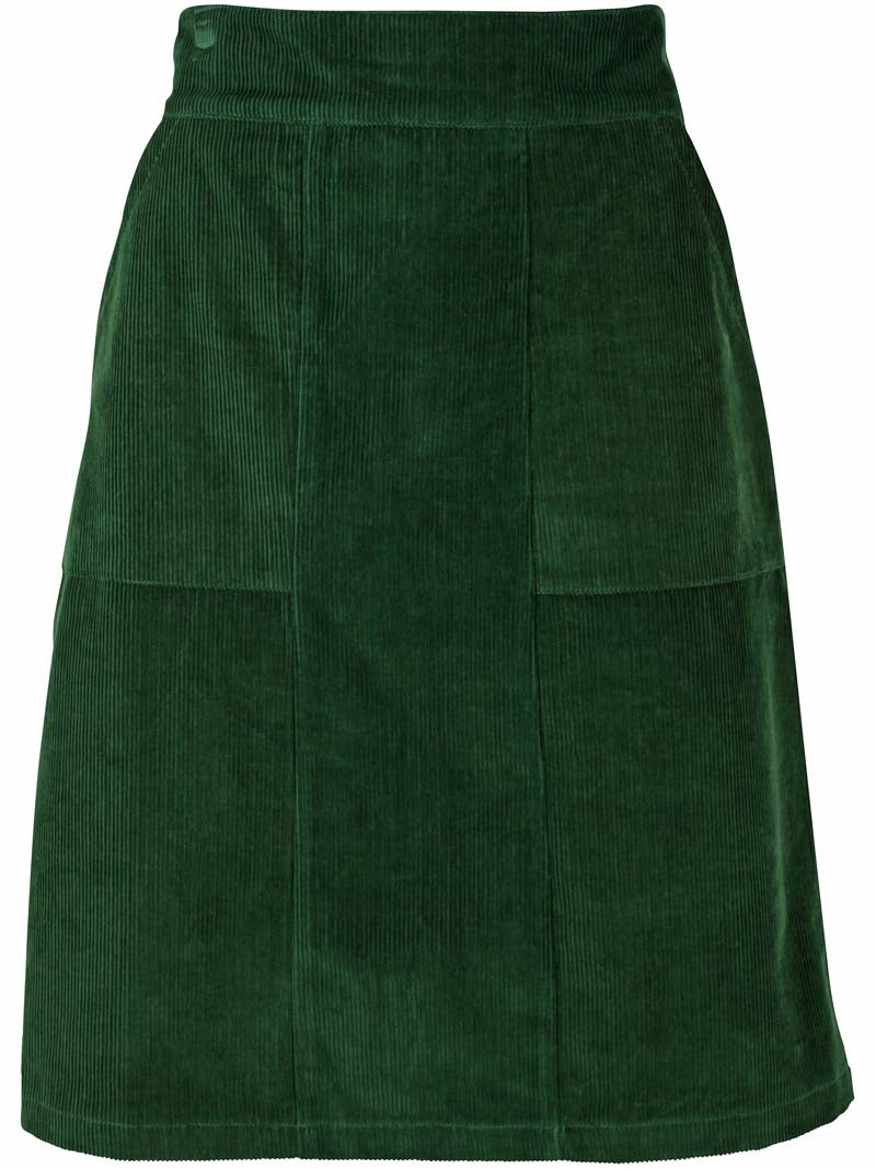 Danemaren Cord Skirt Dark Pine