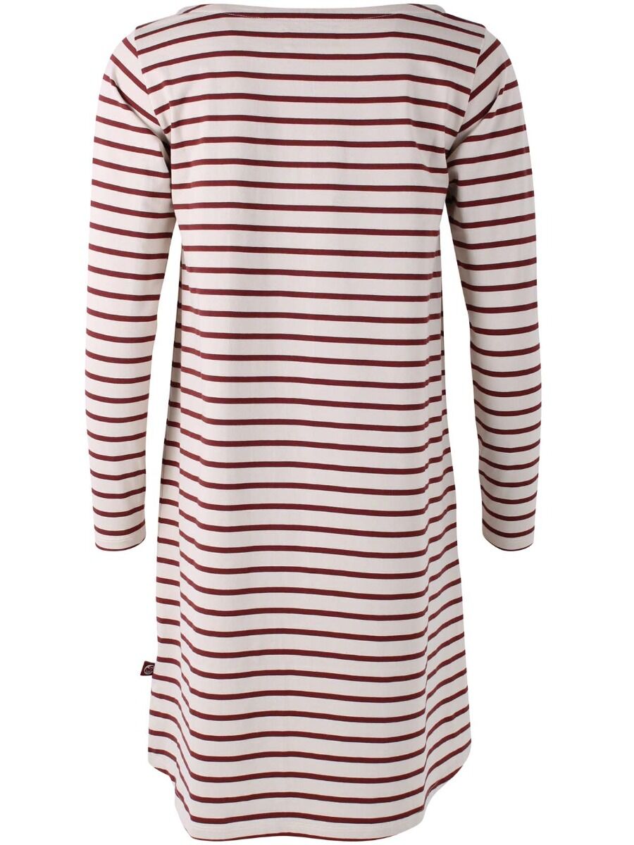 Danenassau Dress Chalk/Red wine