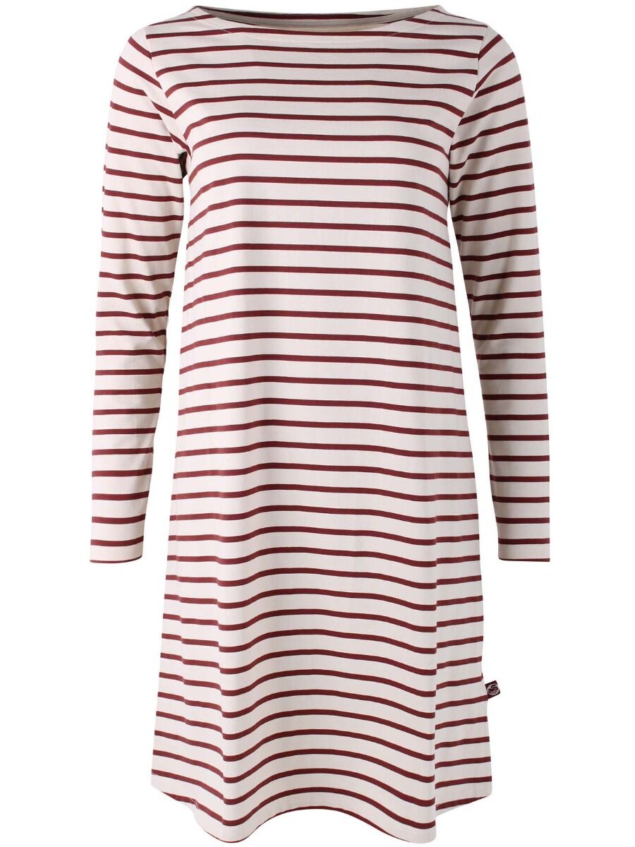 Danenassau Dress Chalk/Red wine