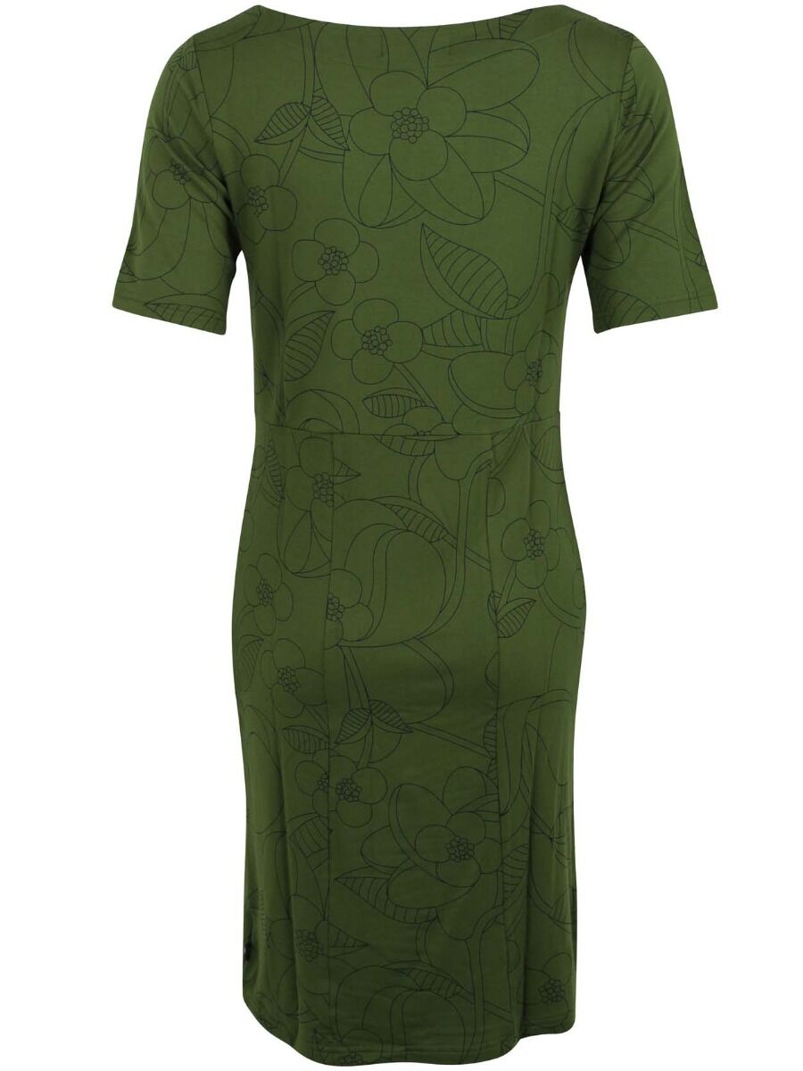 Danepolly Dress Khaki/bottle green BLOOM BOOM
