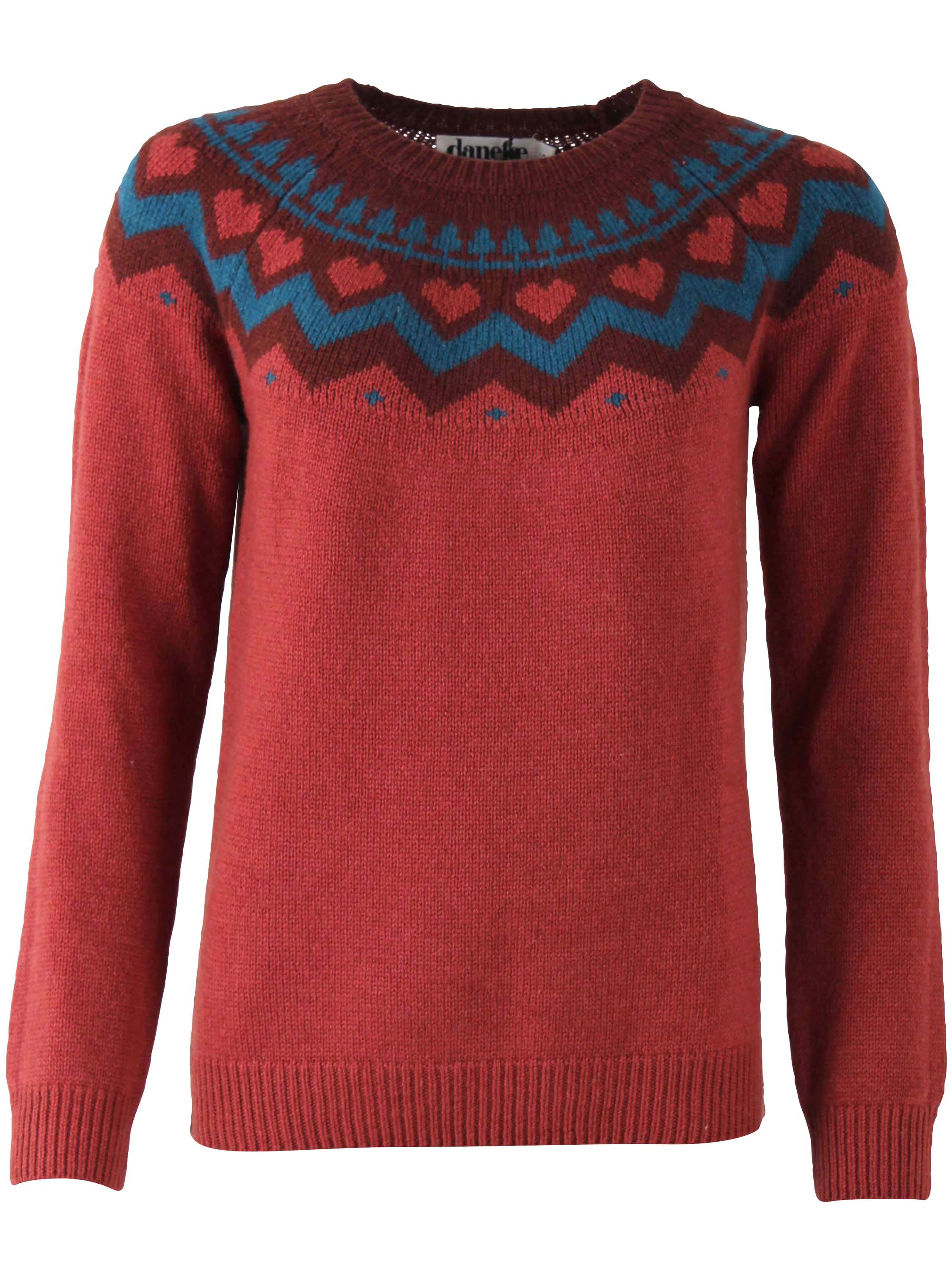 Dananne Wool Sweater Rose Tile