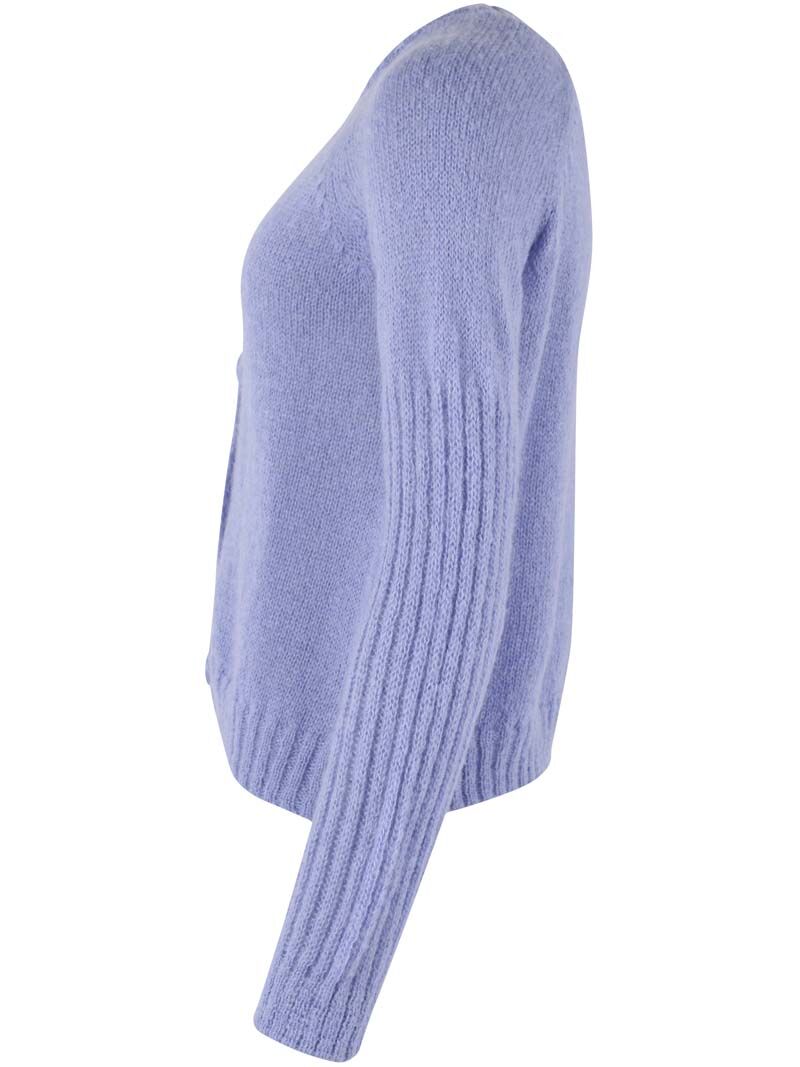 Danarnaq Wool Cardigan Ice Viola