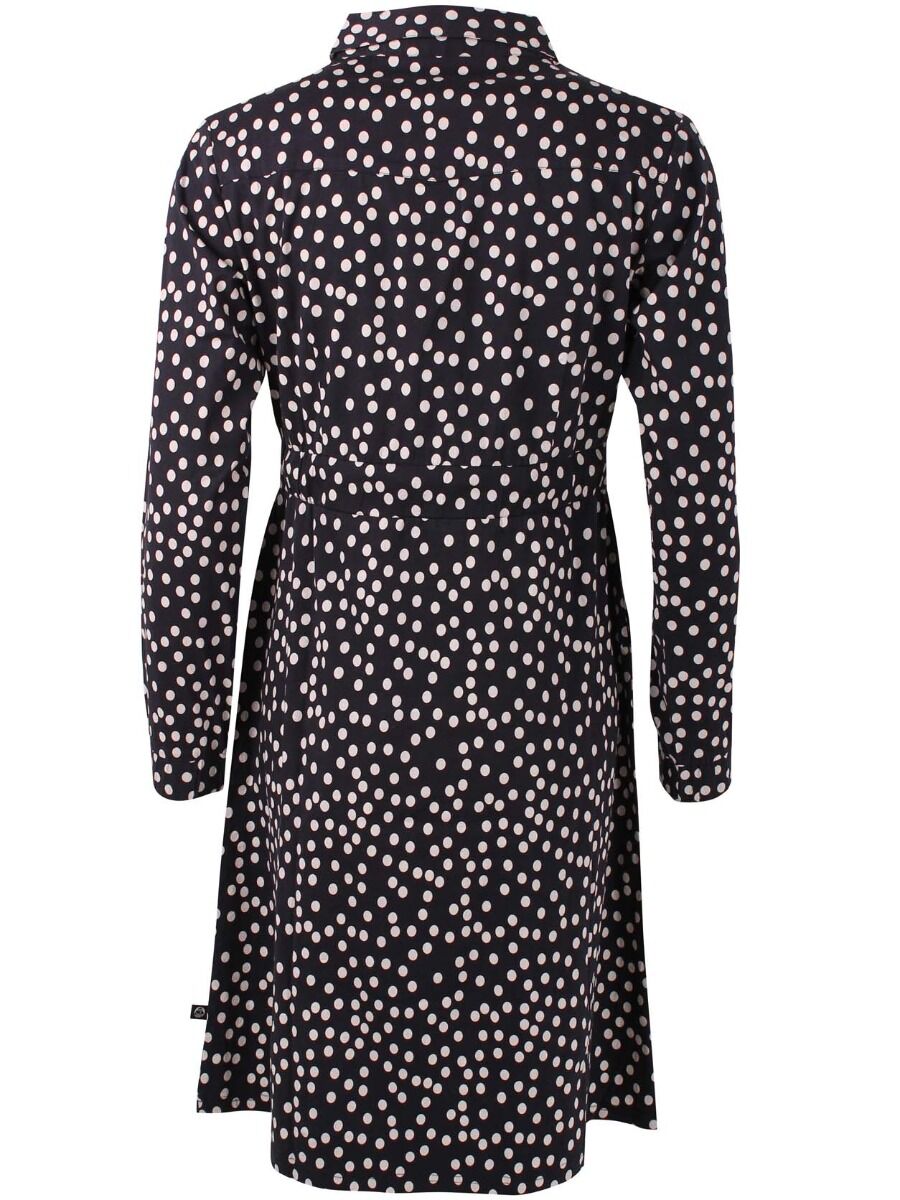 Daneditte Poplin Dress Black/Chalk FUNDOTS