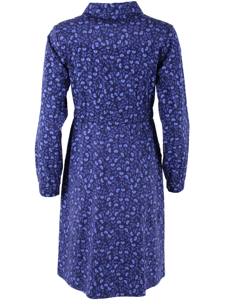 Daneditte Poplin Dress Grey Marine FLEURIE
