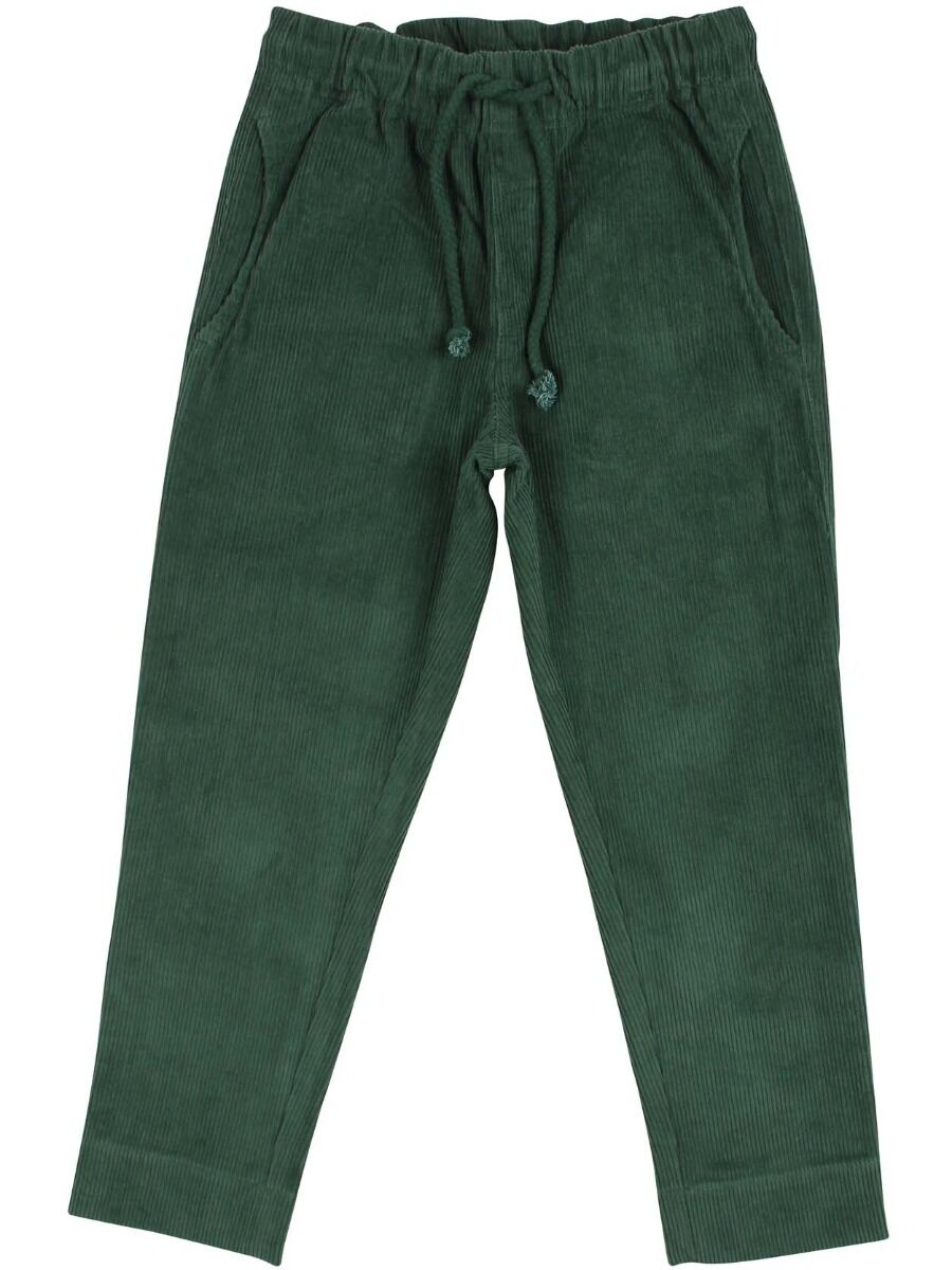 Fløjlsbukser til børn i grøn