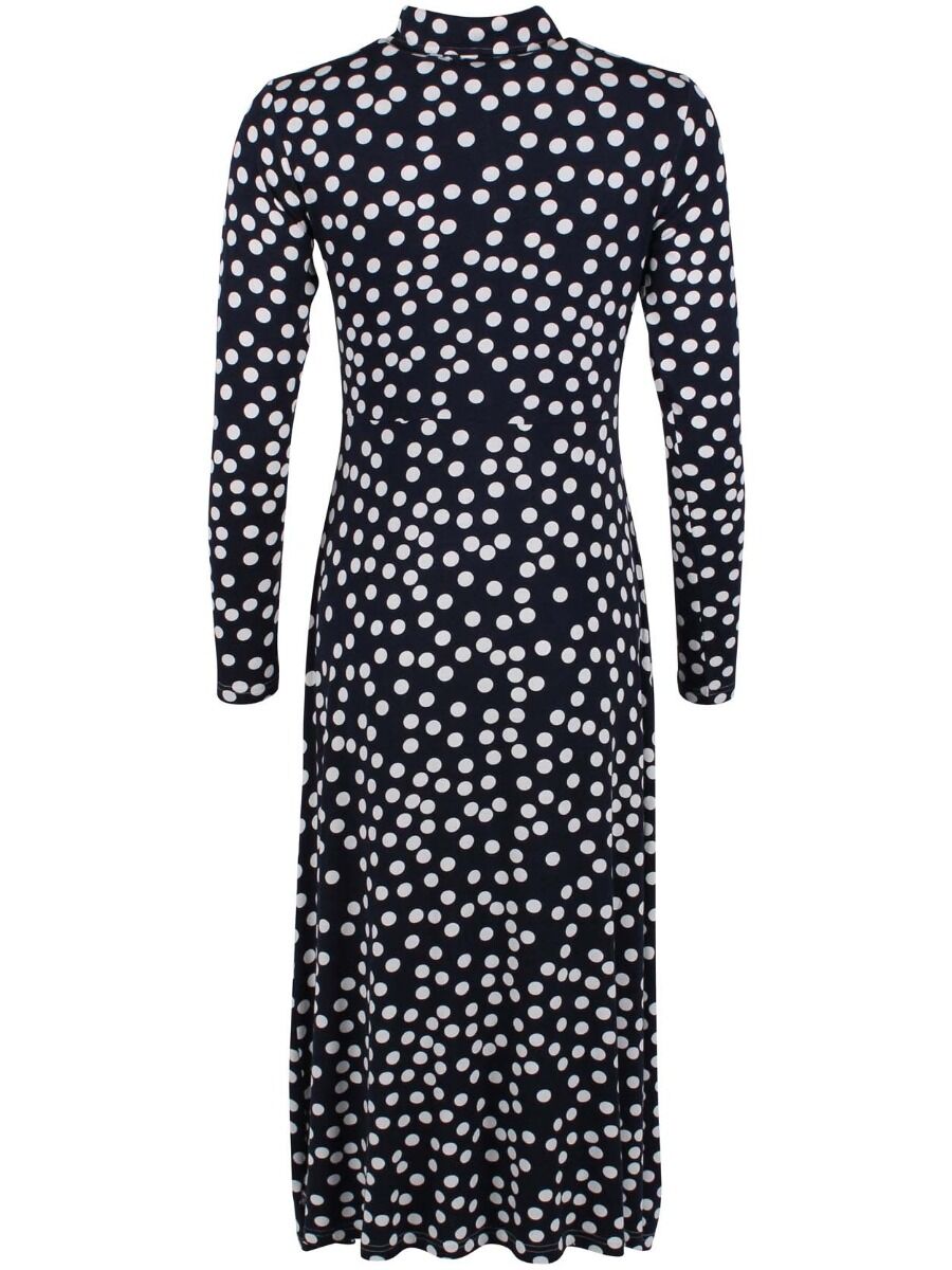 Danepeggy Dress Navy/Offwhite FUNDOTS
