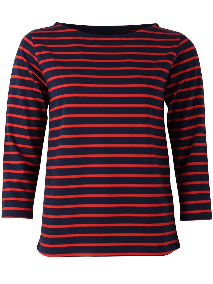 Danecarribean Heavy Cotton Tee Navy/Bright Red