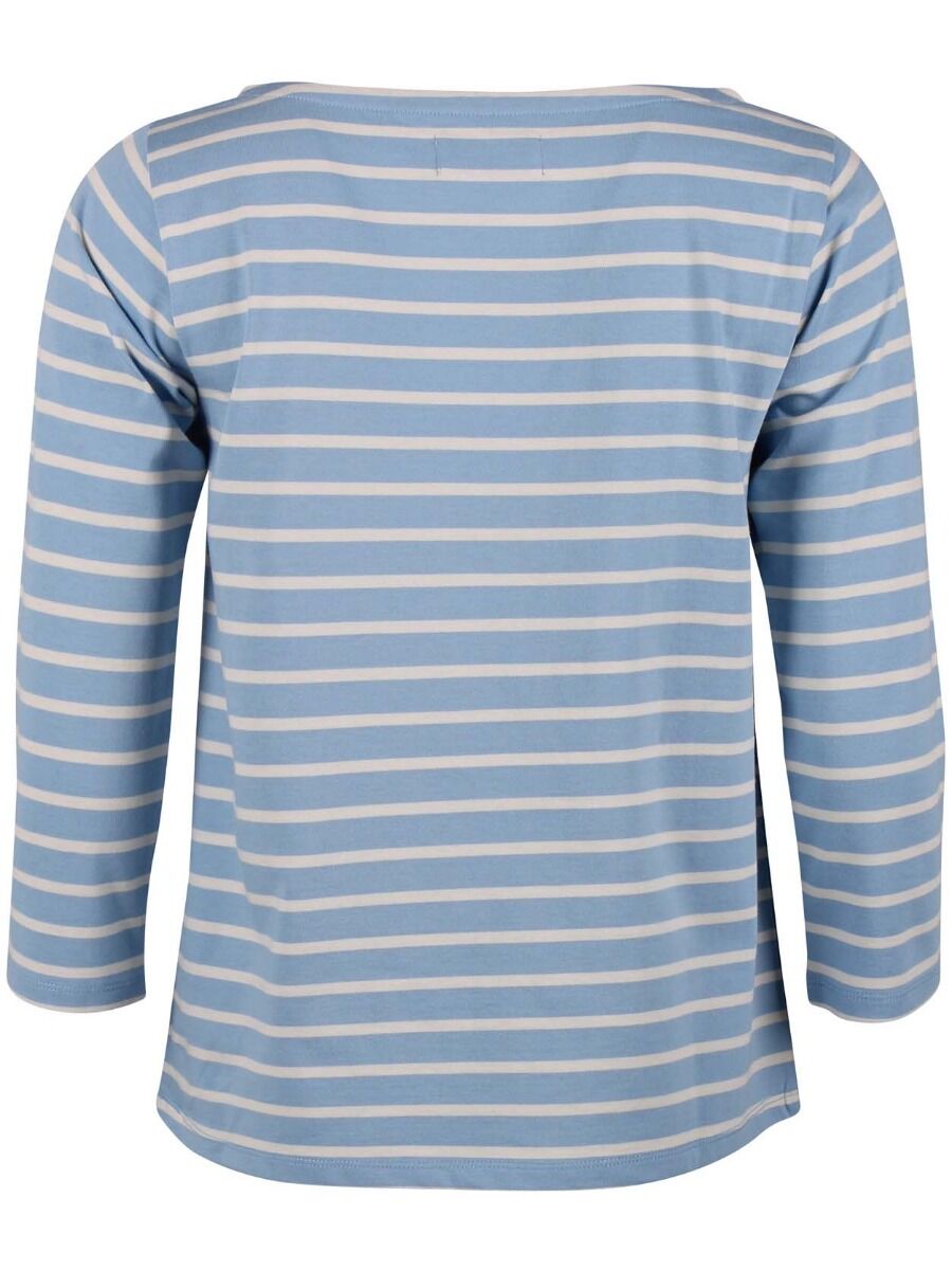 Danecarribean Heavy Cotton Tee Pastel Blue/Offwhite