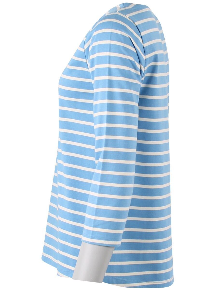 Danecarribean Heavy Cotton Tee Iceblue/Chalk