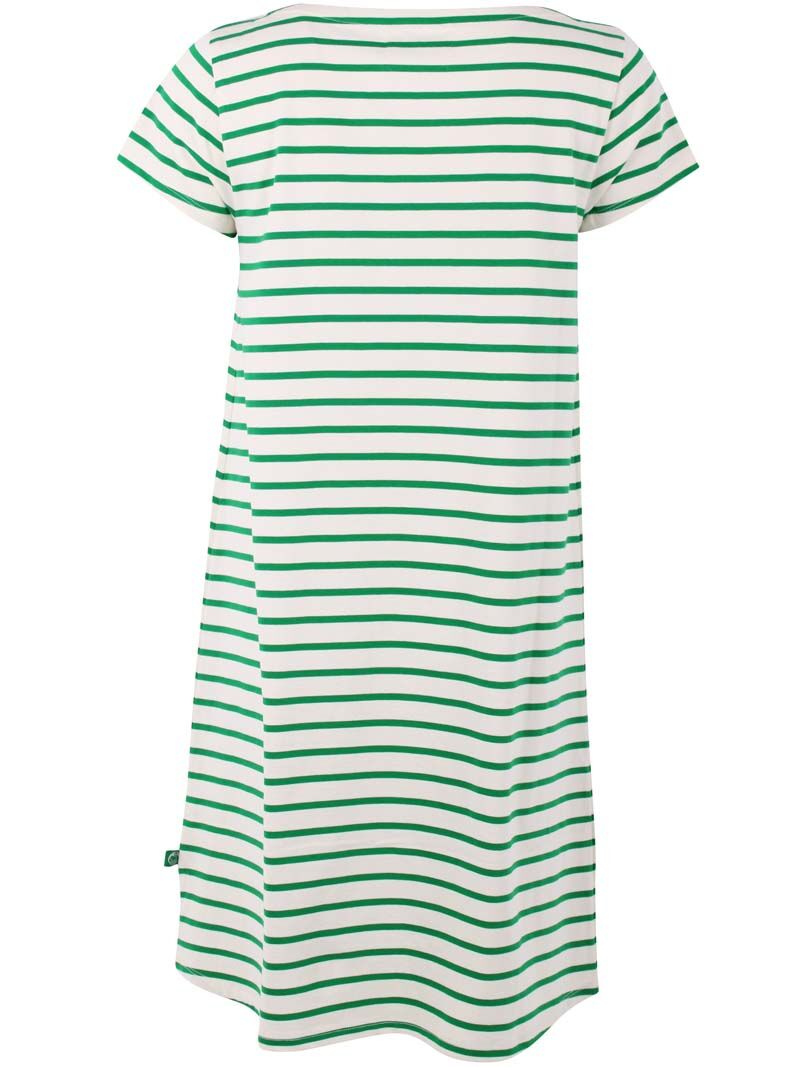 Danedomingo Heavy Cotton Dress Grass Green/Chalk