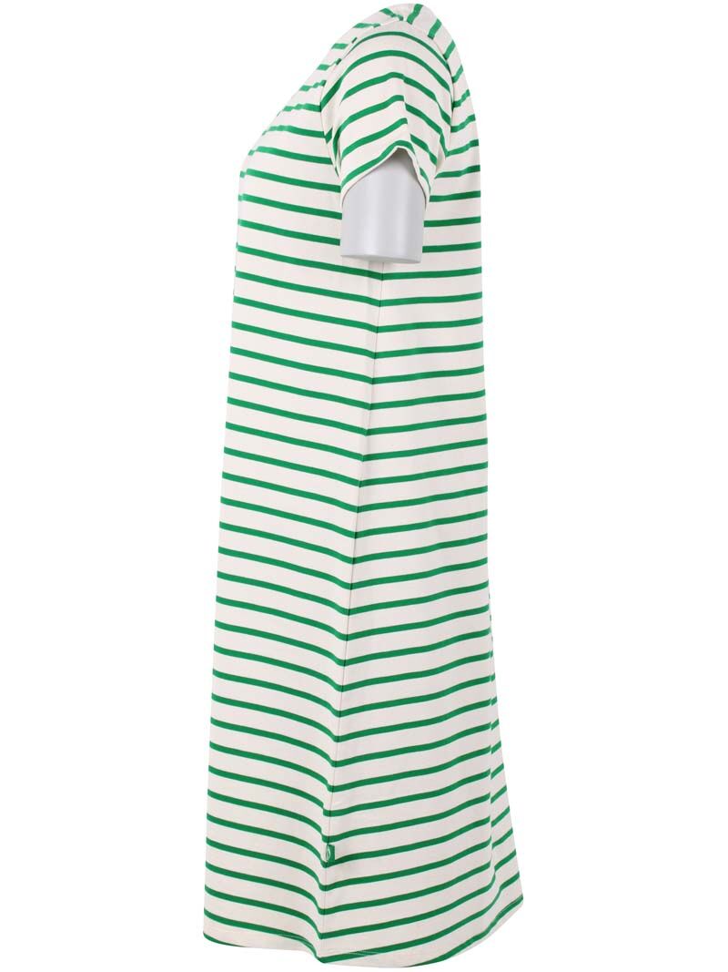 Danedomingo Heavy Cotton Dress Grass Green/Chalk