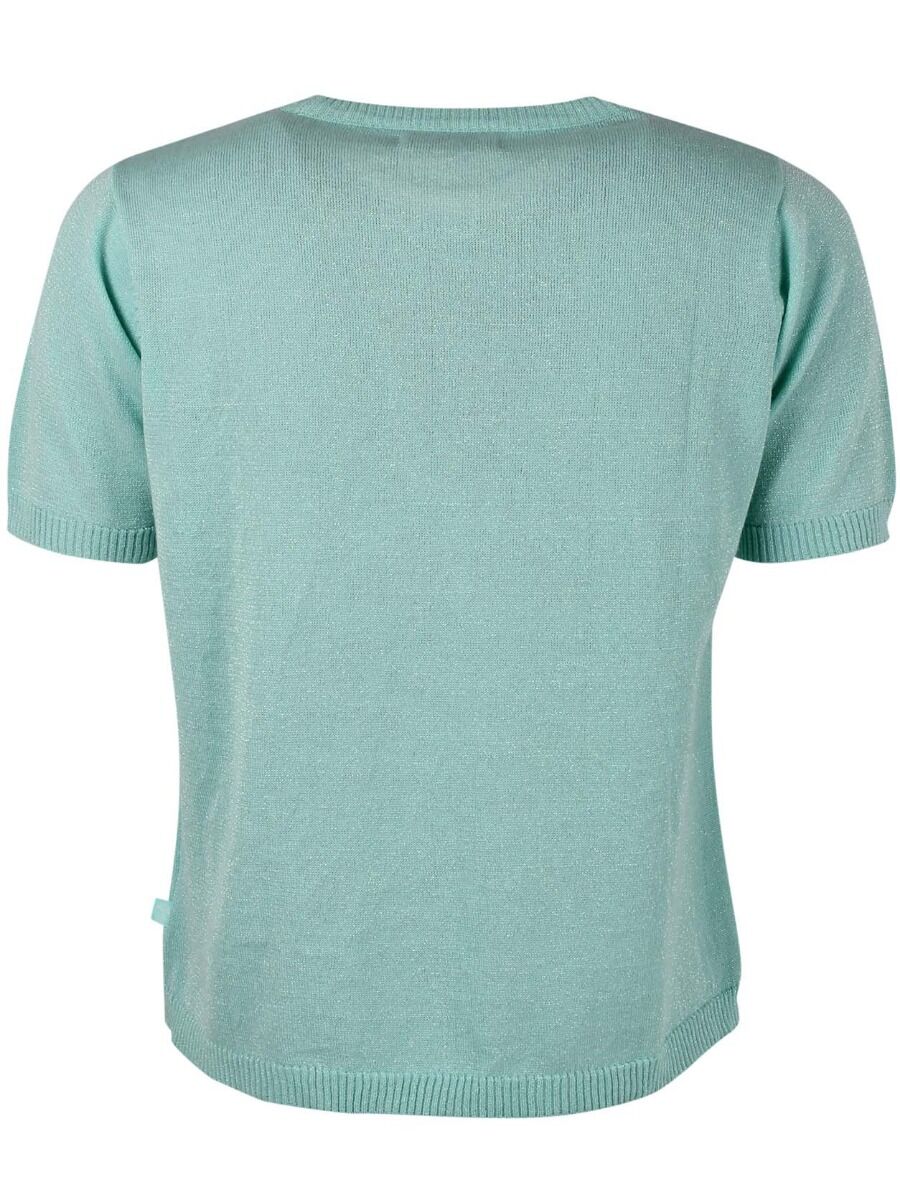 Danesilver Sweater Glitter Tee Fresh Mint w.Lurex