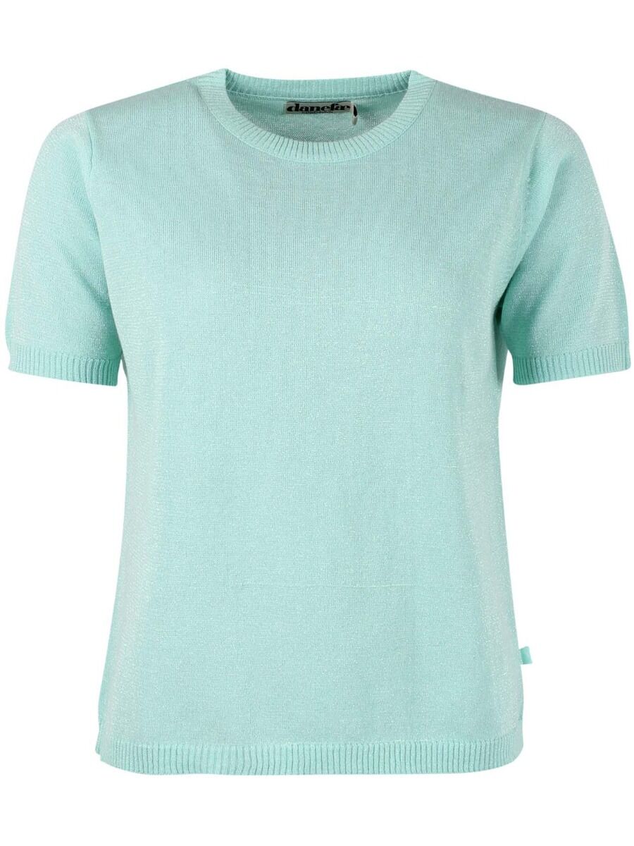 Danesilver Sweater Glitter Tee Fresh Mint w.Lurex