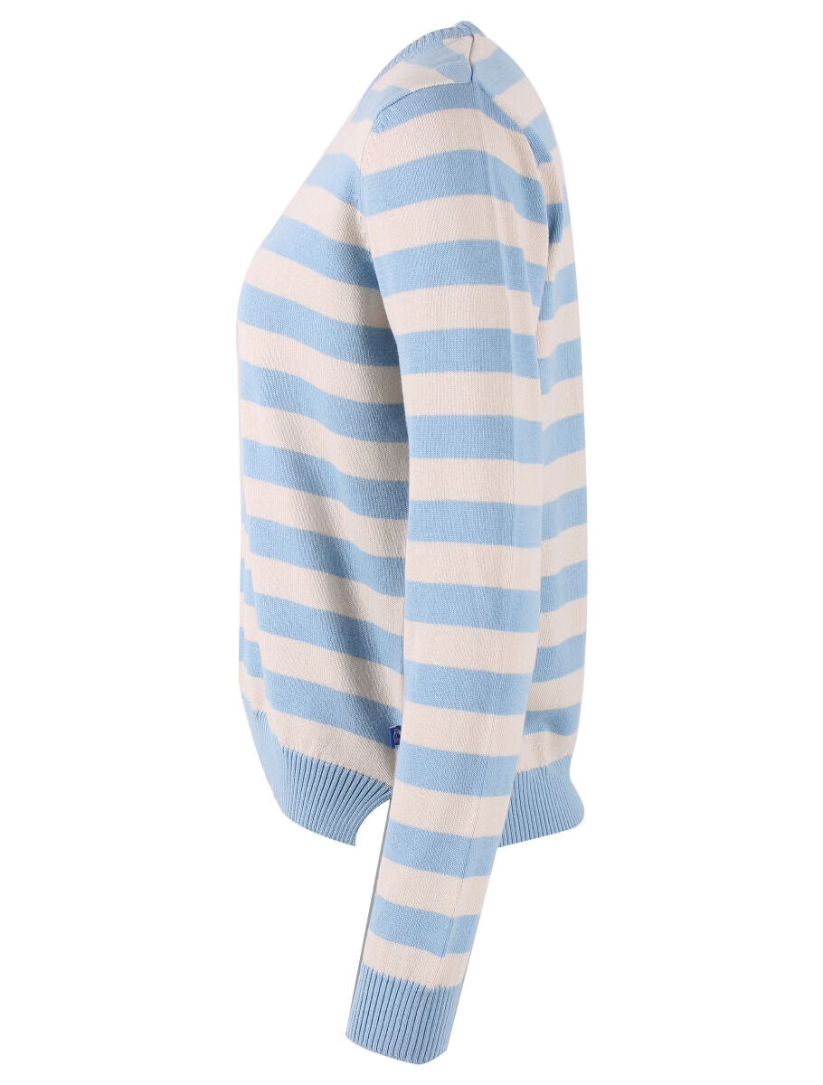 Danepearly Pearl Knit Sweater Lt Blue/Chalk