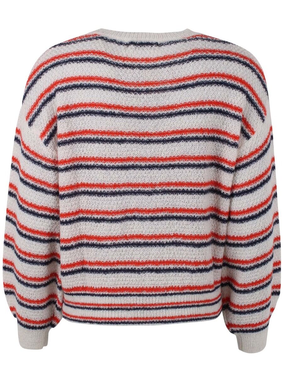Danemarina Sweater Offwhite/Navy/Bright Red