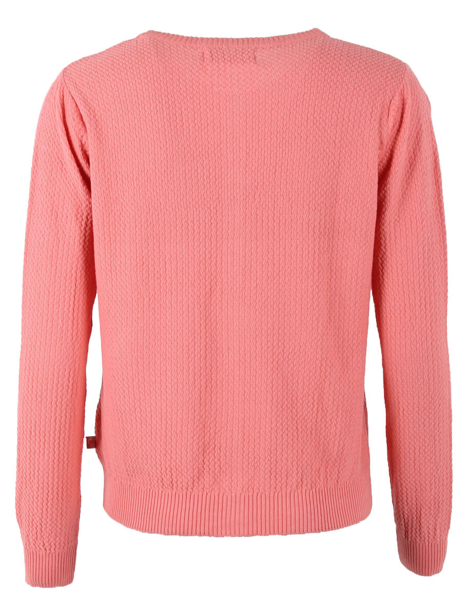 Danesaga Pearl Knit Cardigan Coral
