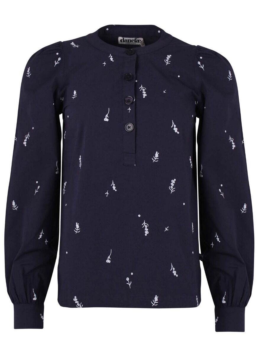 Danesanna Poplin Shirt Navy/Offwhite MARKBLOMST