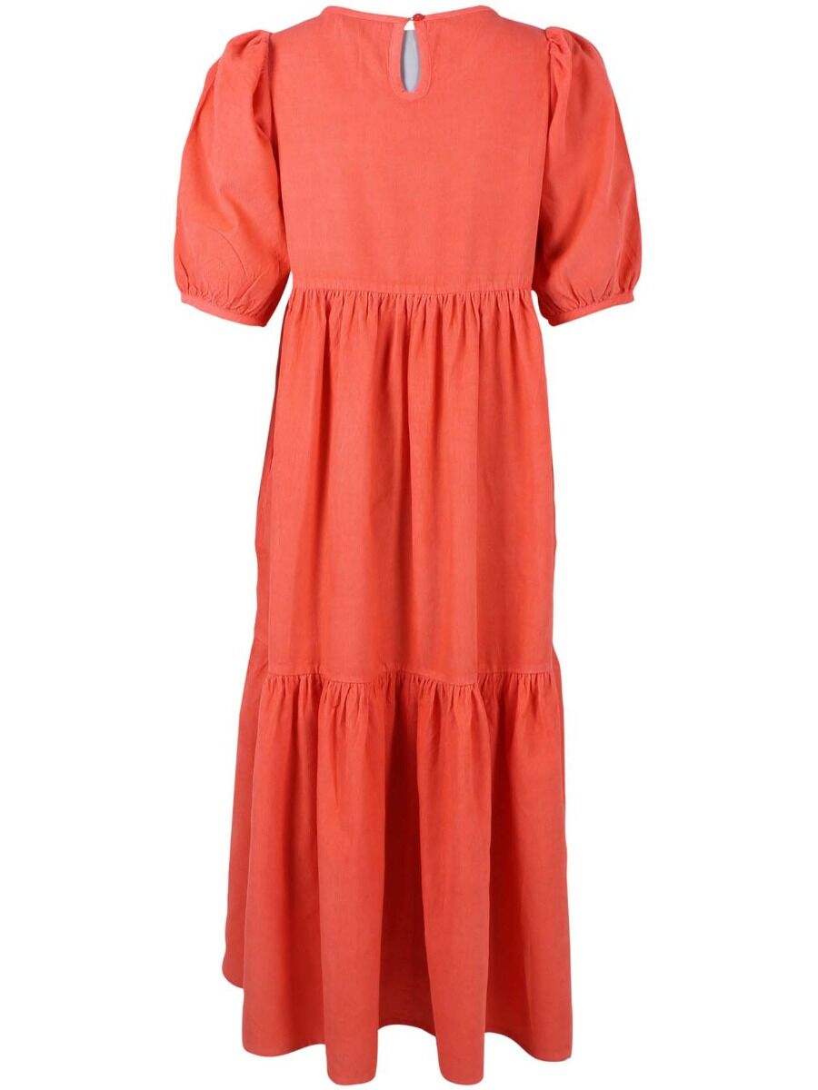 Danejuli Cord Dress Bright Coral