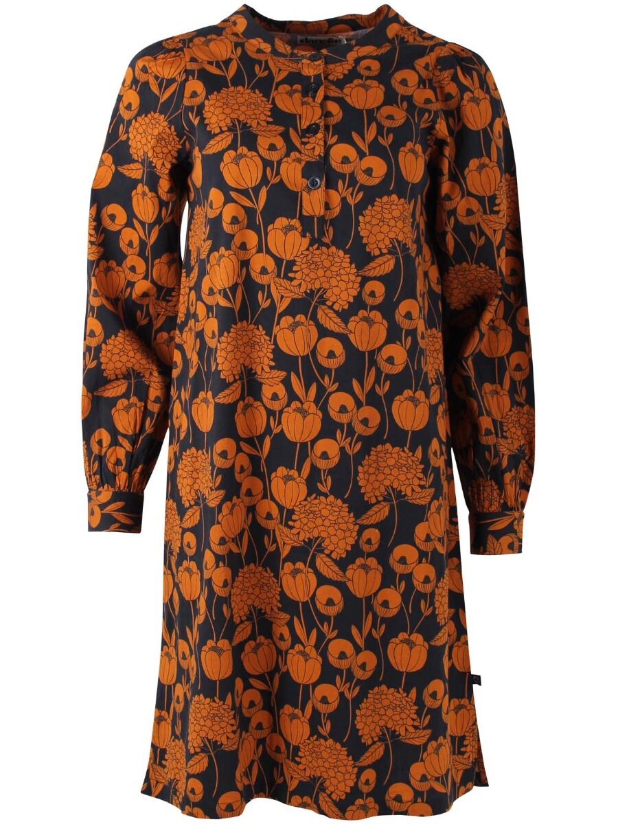 Danesocial Poplin Dress Dk Navy/Occer HORTENSIA