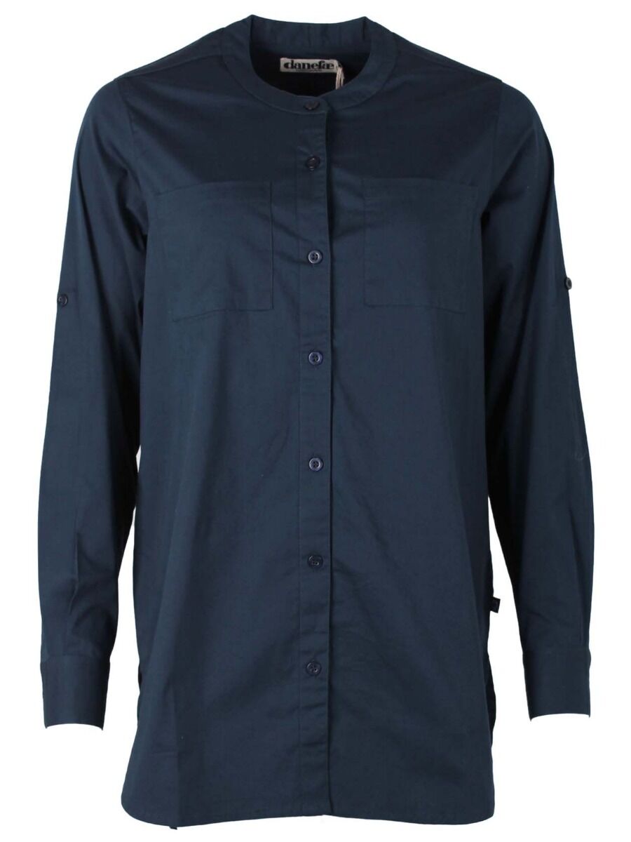 ESS - Joy Poplin Shirt Navy