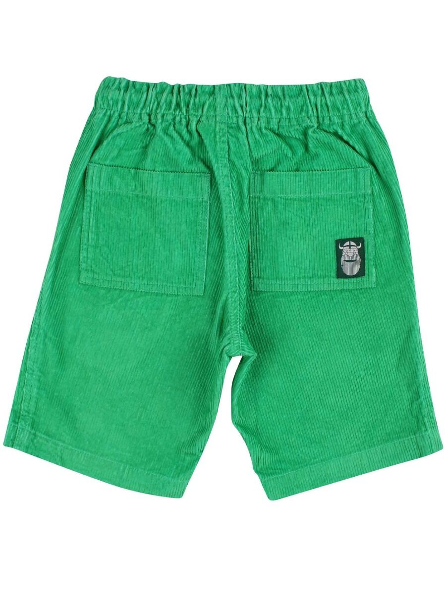 Fløjls shorts til børn i grøn