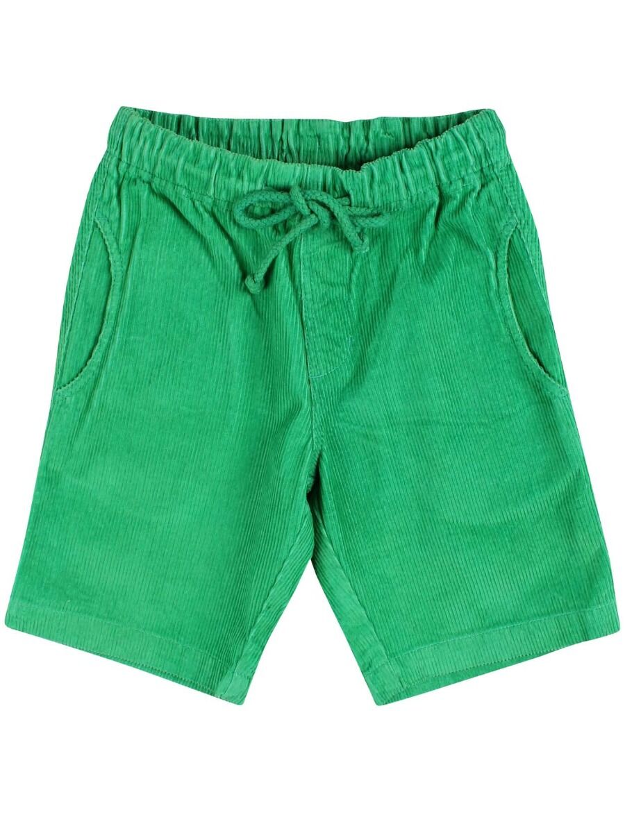 Fløjls shorts til børn i grøn