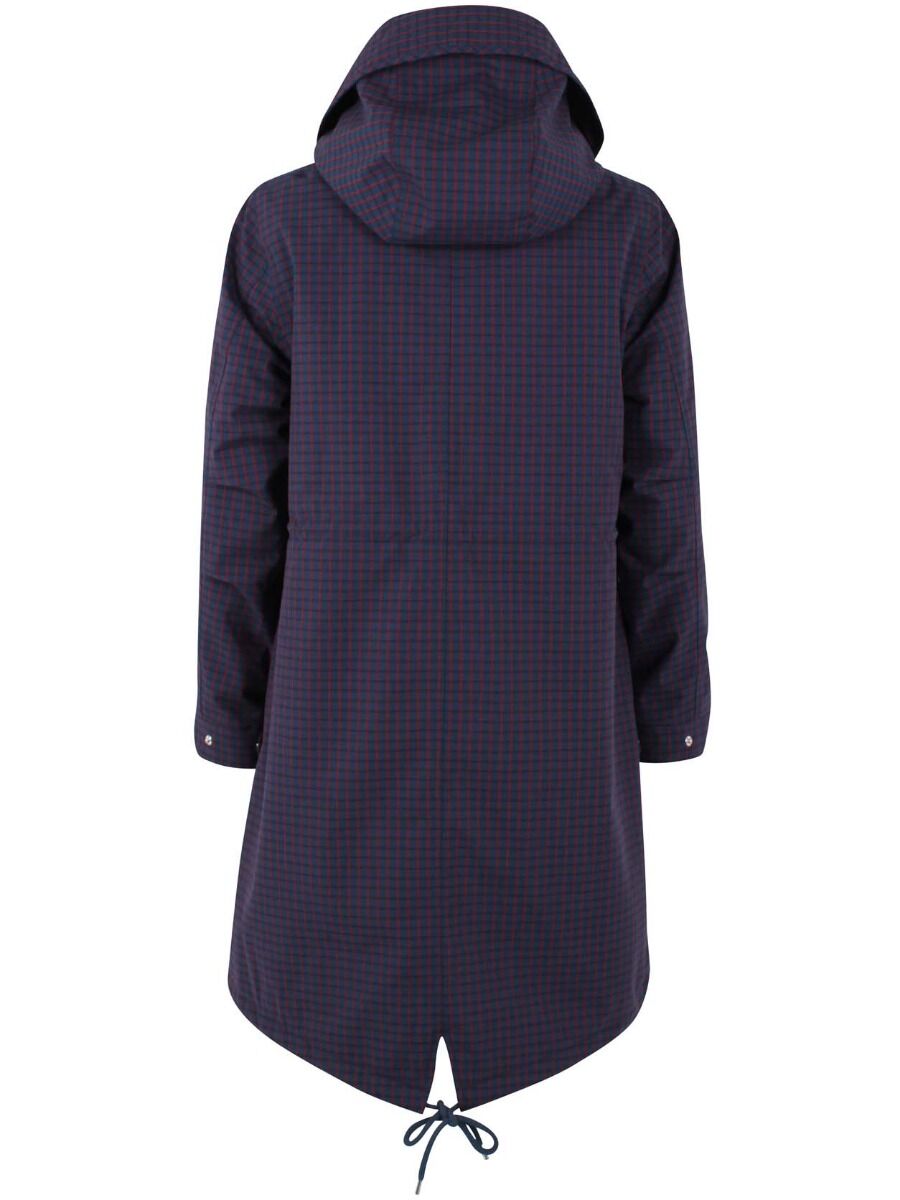 Danesvaneke Plaid Winter Parka Marine/Black/Redwine