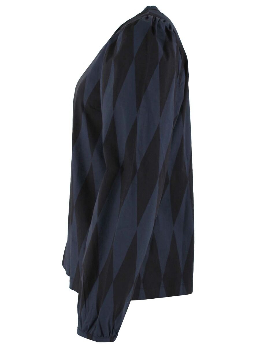 Danebette Poplin Shirt Black/Marine DIAMONDS