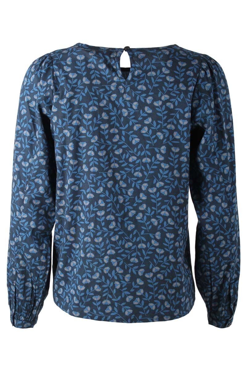Danebette Poplin Shirt Marine/Cold Blue FLEURIE