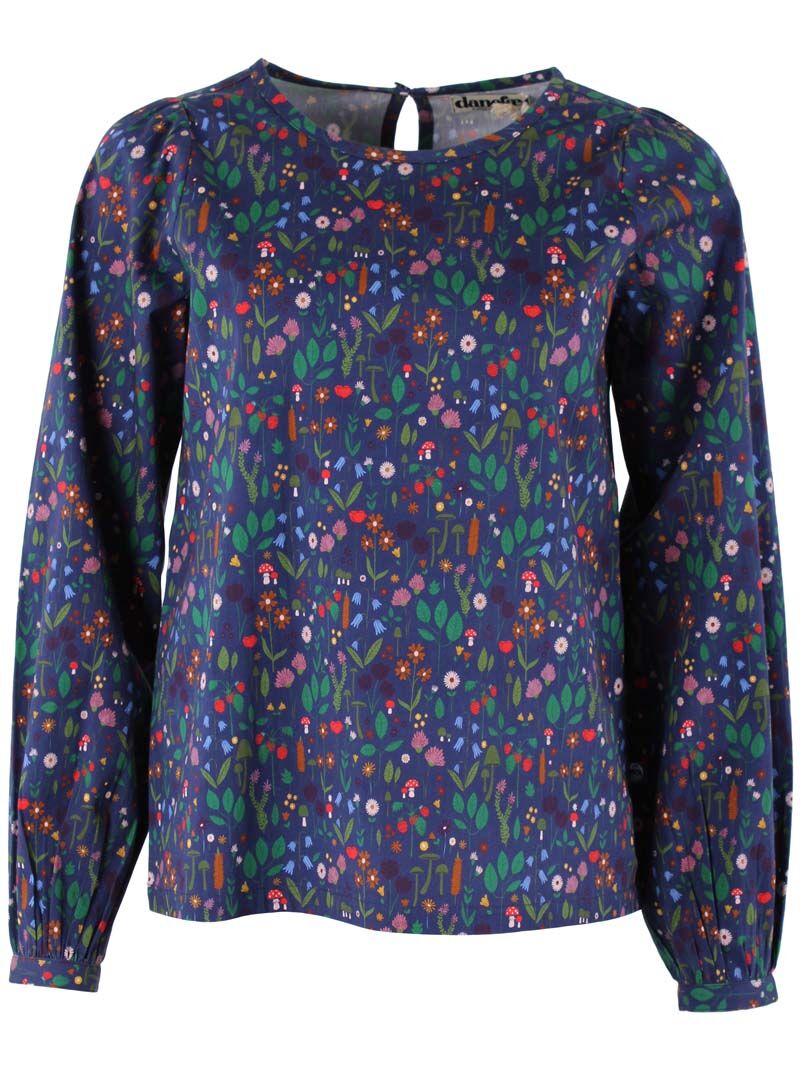 Danebette Poplin Shirt Grey Marine BOTANICAL