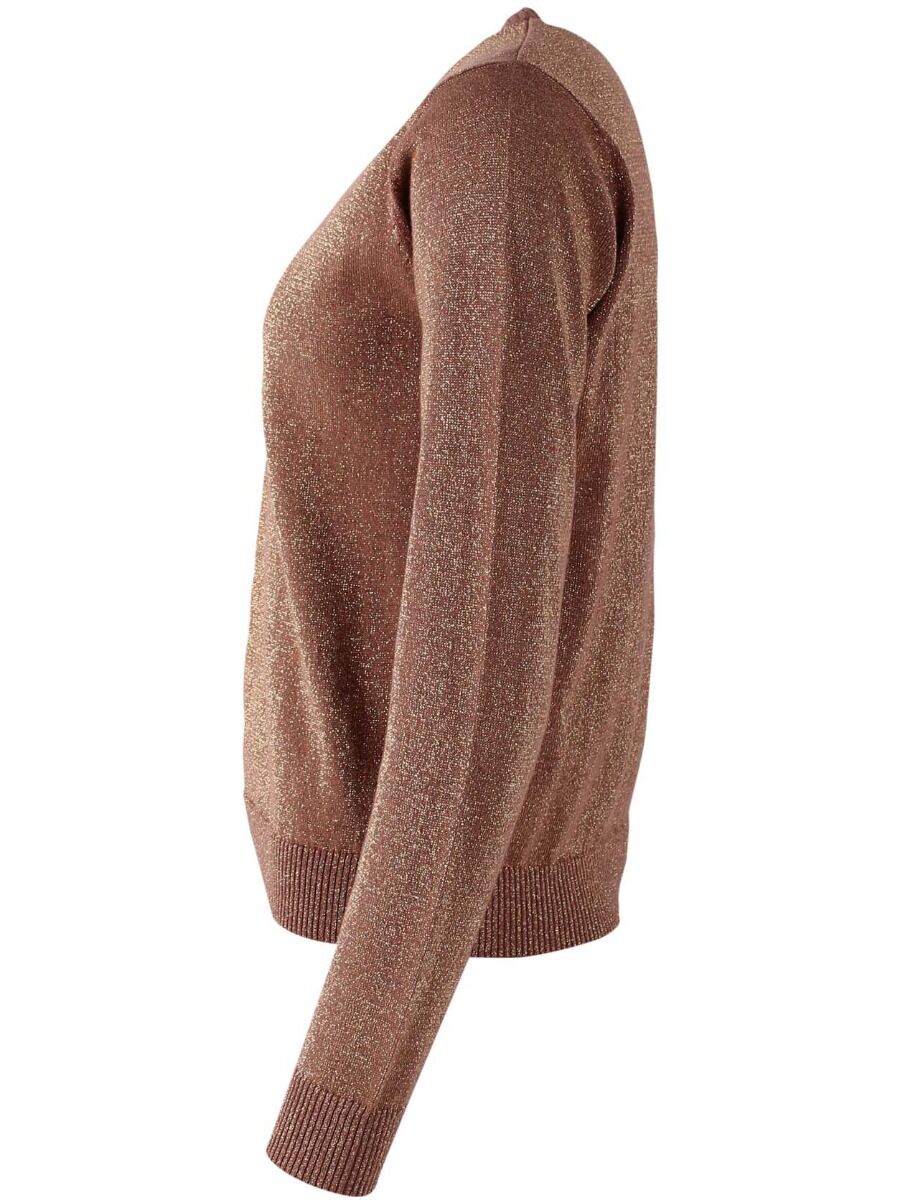 Danepearly Glitter Sweater Beige Rose w. Gold Glitter