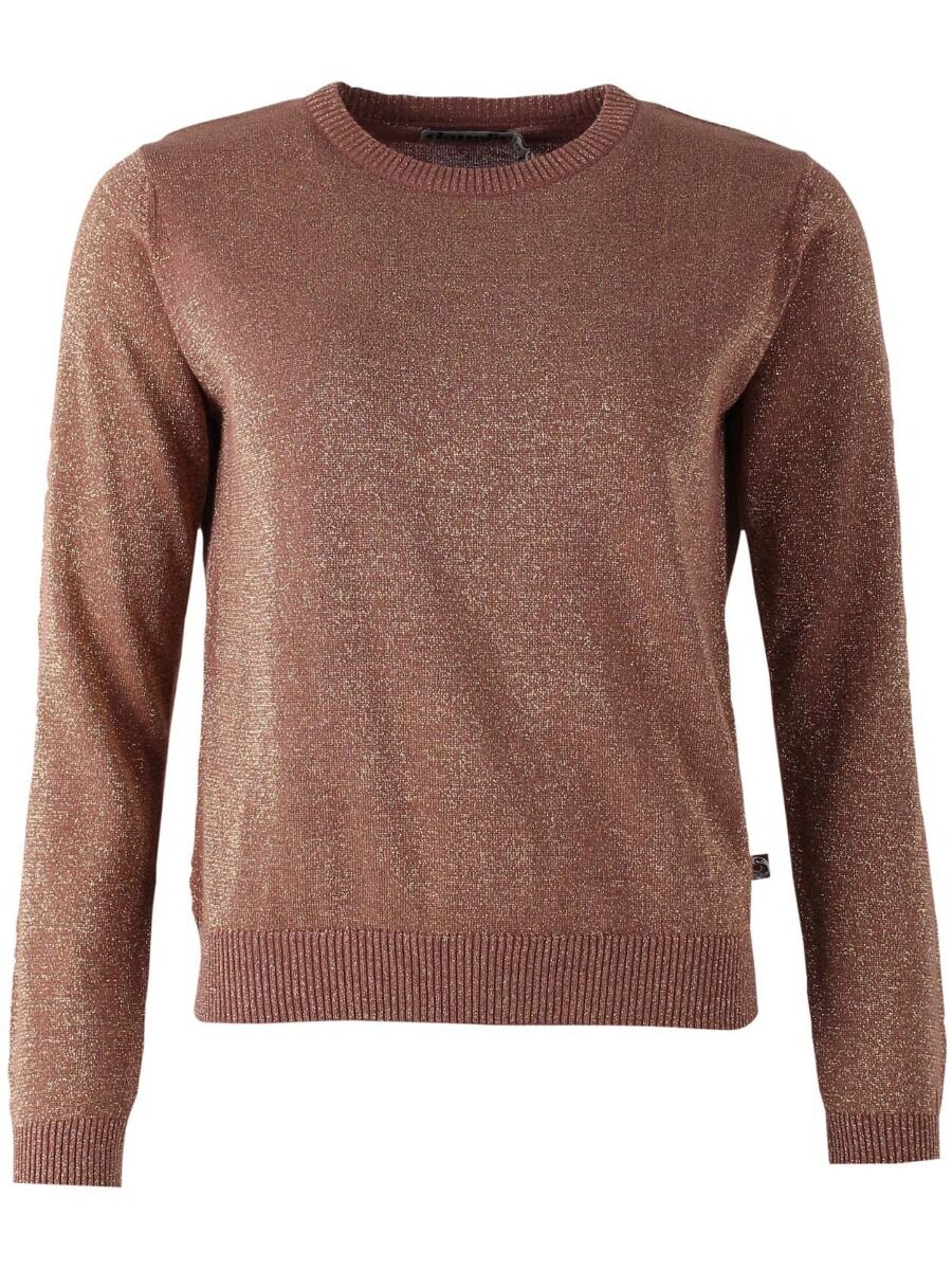 Danepearly Glitter Sweater Beige Rose w. Gold Glitter
